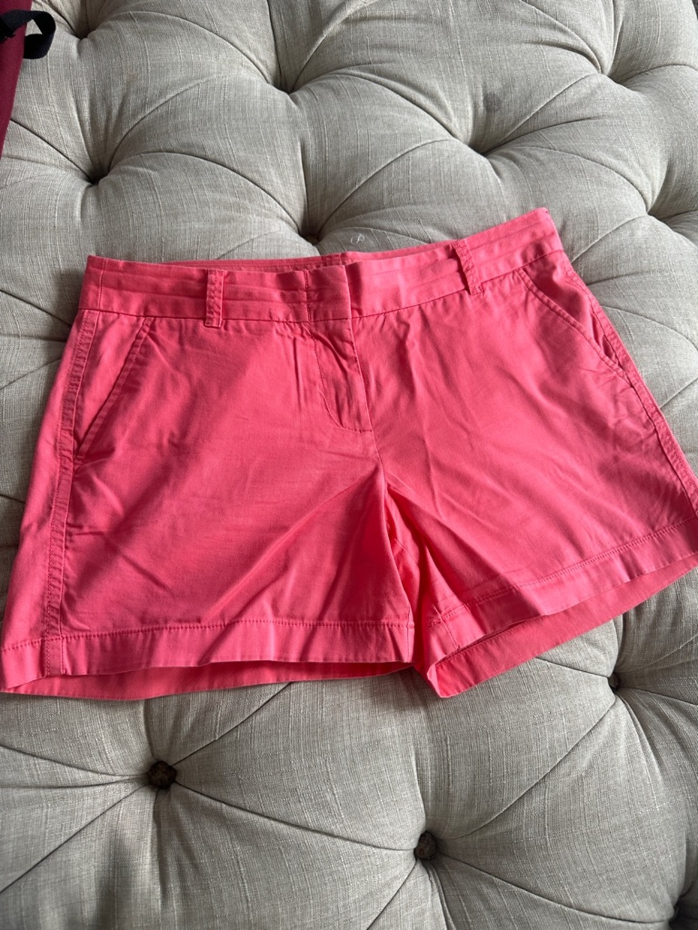 J. Crew Coral Pink Cotton Blend Bermuda Shorts